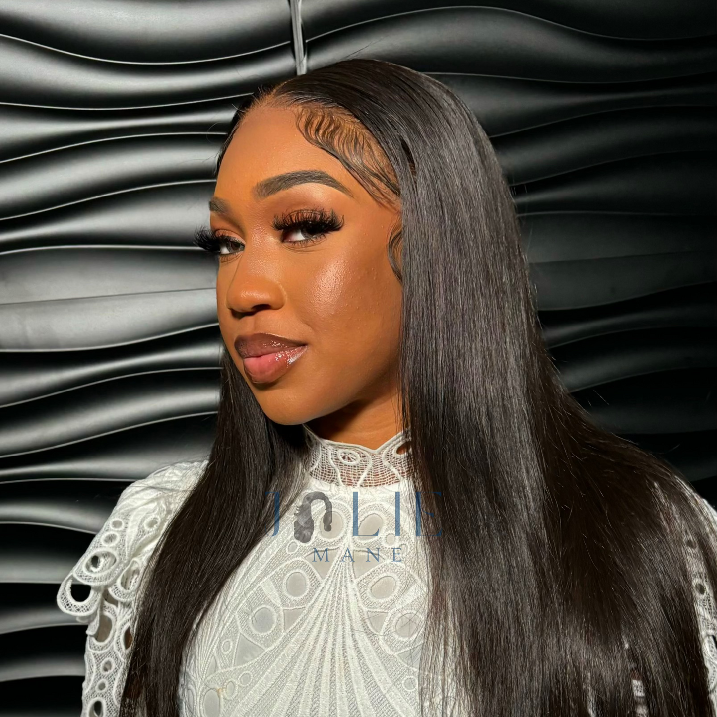 Mane Virgin Straight Closure Wig